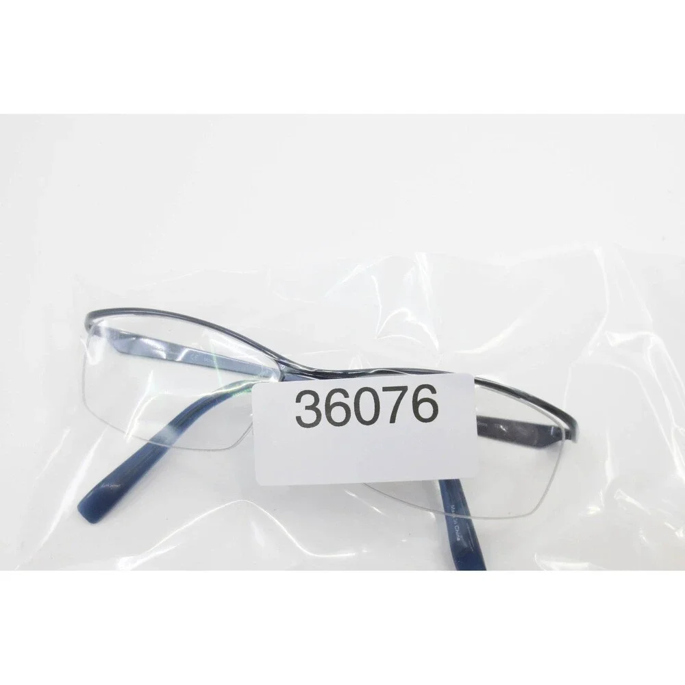 Eddie Bauer EB27309 BL Blue Titanium Semi Rimless Rectangular Eyeglasses